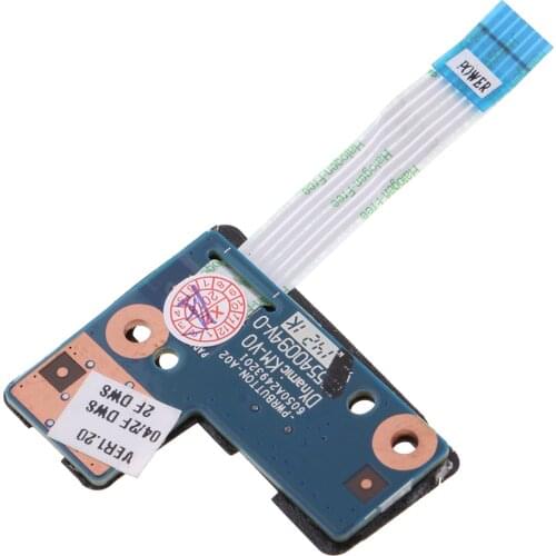 6050A2493201 Power ON/OFF Switch Button Board with Flex Cable for HP 2000 1000 450 Laptop Repair Assembly