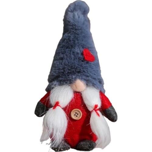 Valentines Gnomes Plush Decorations Handmade Doll Ornaments Valentines Home Table Gnomes Decor Sweet Valentines Gift