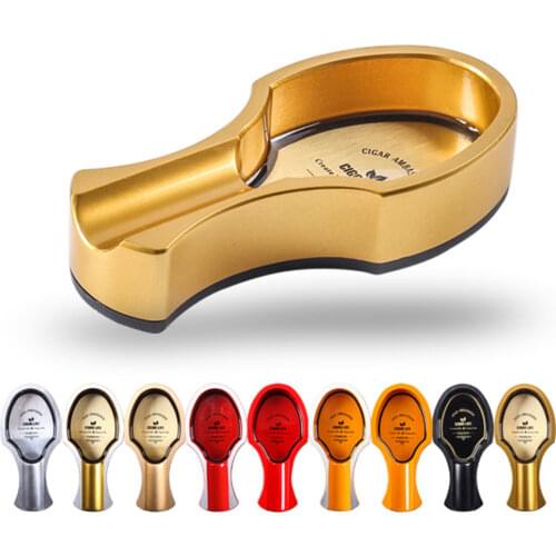 Cigar Ashtray Metal Stand Single Cigar Holder Cigarette Ashtray Portable Retro European Style Tobacco Cigarette Ashtray