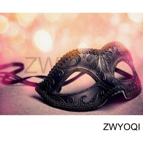 Full Square Diamond painting Cross stitch Gold frame black mask Full Round Diamond mosaic Party lights 5D DIY Diamond embroidery