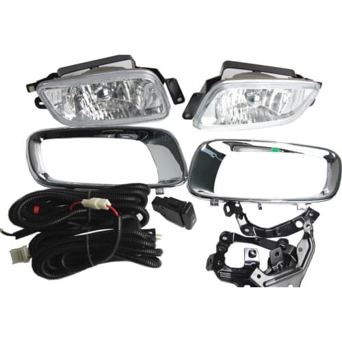 Chrome 2000-2003 Fog Lights Set for Pajero V73 Front Lamp with Bulb for MONTERO Wire and Switch 2000-2007 V75 V77 Support