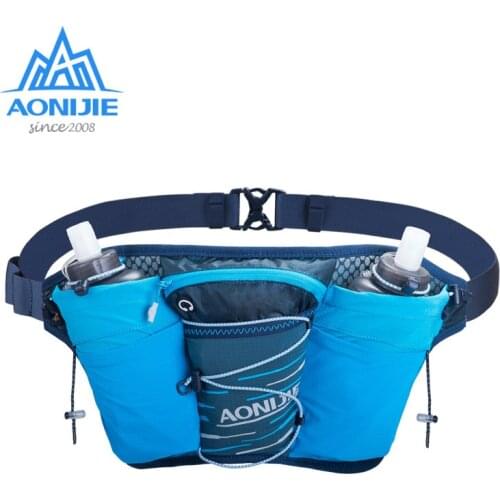 AONIJIE W8104 Outdoor Sports Lightweight Waist Bag Belt Hydration Fanny Pack Double Water Tanks For Running Jogging Fitness