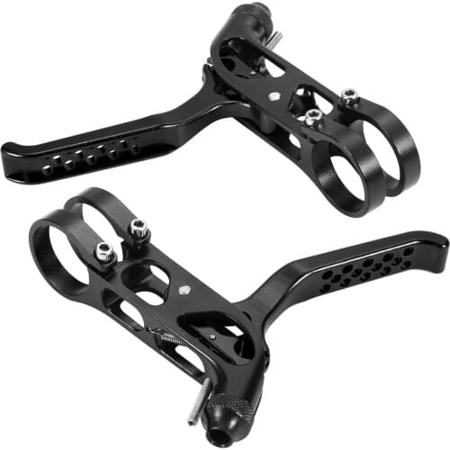 2pcs Folding Bike V Brake Lever Aluminum Alloy Brake Lever Bicycle Handle Crank CNC Ultralight Road Bicycle Brakes Levers 22.2mm