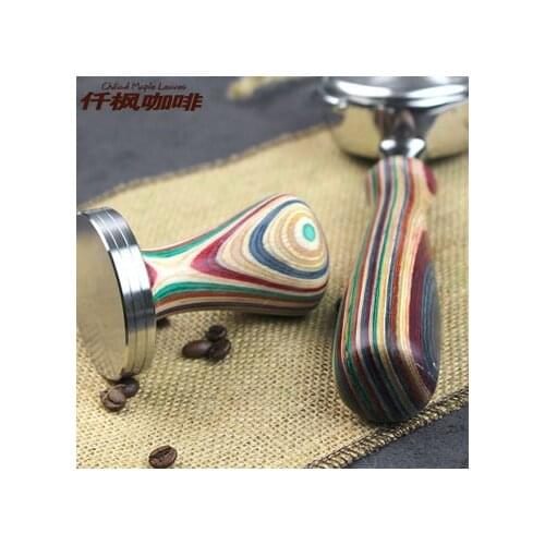 New model Colorful Wonden 58.5MM Coffee Tamper 304 Stainless Stee Tamper Coffee Bean Press