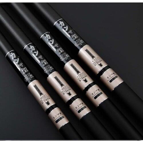 High Carbon Fishing Rod 8m 9m 10m 11m 12m 13m Power Hand Pole Fishing Rod Hard Telescopic Rod Spare 4 parts A455