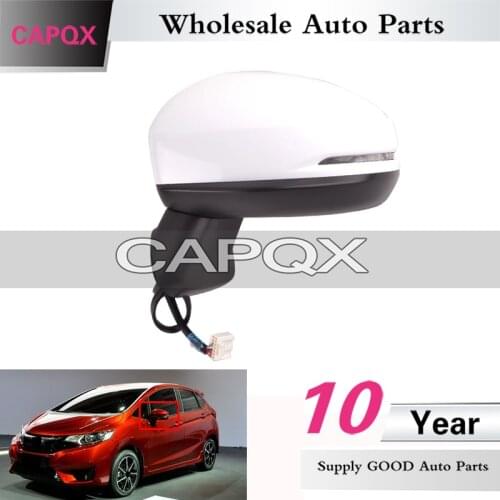CAPQX 7Pin Electric folding Rear view mirror FOR HONDA FIT JAZZ 2014 2015 2016 2017 2018 Side door mirror rearview mirror