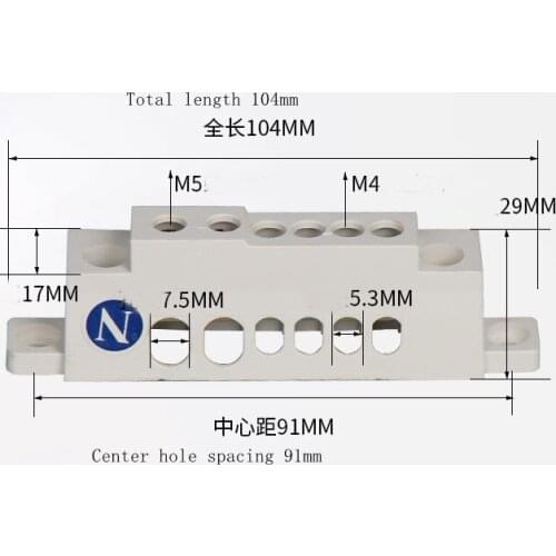 1pcs 6 hole 10 hole 12 hole zero ground copper terminal lighting box distribution box wiring row large current wiring terminal
