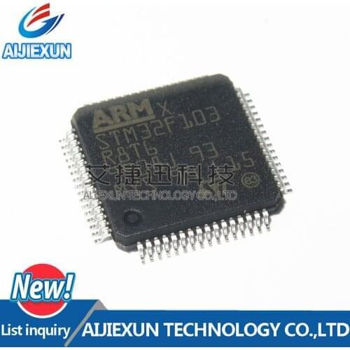 5PCS STM32F103R8T6 LQFP64 IC MCU 32BIT 64KB FLASH 64LQFP in stock 100%New and original
