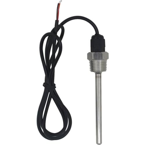 1x DS18B20 Digital Temperature Sensor G1/2" Thread Probe DIA=7mm 1m PVC 3-core Wire SUS304 Stainless Steel Shell