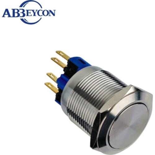 22307Z Good quality 22mm ON OFF latching 1NO1NC switch stainless steel automotive push button switch