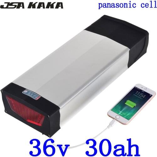 36V 1000W 500W Ebike Battery 36V 30AH Lithium Battery 36V 20AH 26AH 30AH Electric Bicycle Battery use panasonic cell+2A Charger