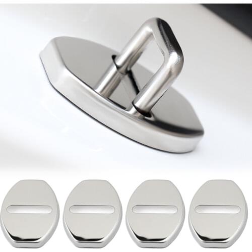 4Pcs Stainless steel Car door lock cover For VW Volkswagen Jetta MK5 MK6 Golf 6 7 Scirocco Lavida Car Styling
