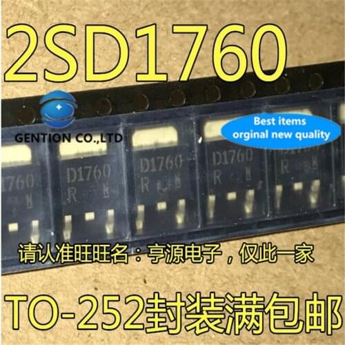 50Pcs 2SD1760 D1760 TO-252 Triode chip in stock 100% new and original