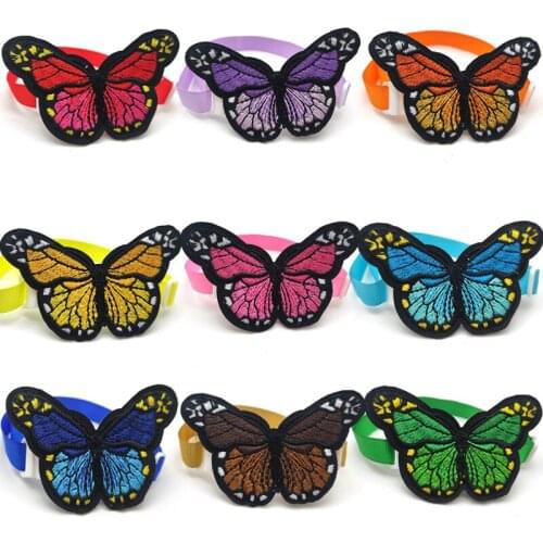 30/50 Pcs Dog Accessories for Small Dogs Cute Butterfly Style Dogspet Bow Tie Necktie Adjustable Pet Supplies Dog Bows Grooming