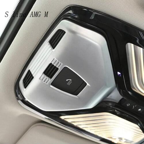 Car styling Dome Reading Light Decoration Button Frame Stickers Cover Trim accessories For BMW 3 series G20 G28 Auto Accessories