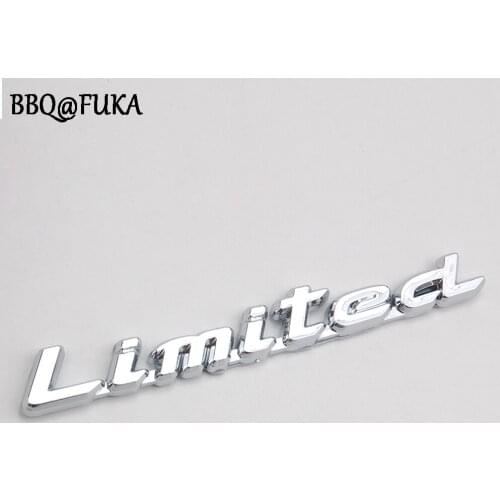 BBQ@FUKA Car 100% ABS Limited Decal Badge Emblem Sticker Fender Side Fit For Carmry Corolla Car Styling Auto Accessories