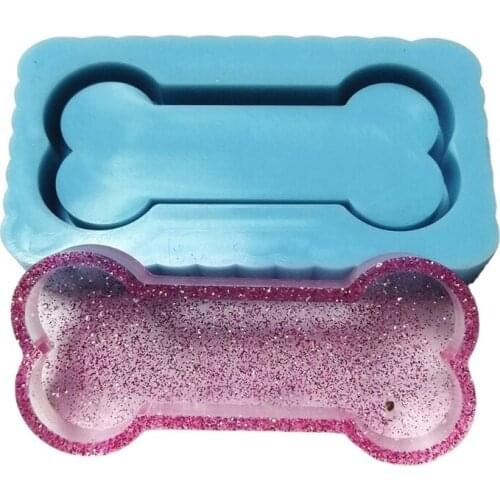 13MC Bone Resin Shaker Molds Dog Bone Quicksand Casting Molds Epoxy Resin Shaker Mold DIY Pendant Jewelry Making Craft Tools