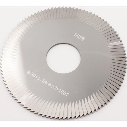 Carbide 80x22x1.5mm side milling cutter SG2W carbide face milling cutter for SILCA key cutting machines cutting key