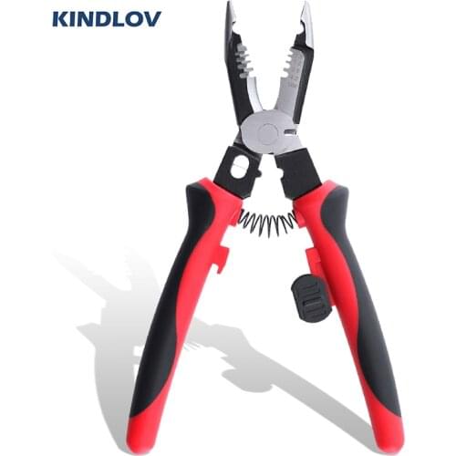 KINDLOV Combination Pliers 6 In 1 Multitool Wire Stripper Cable Cutting Stripping Pliers Crimping Hand Tools For Electricians