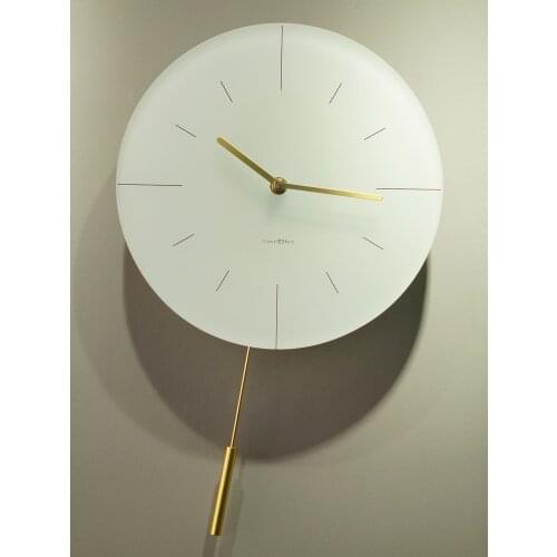 Nordic Creative Wall Clock Fashion Pendulum Bedroom Vintage Wall Clock Silent Minimalist Duvar Saatleri Home Decoration ZB50WC