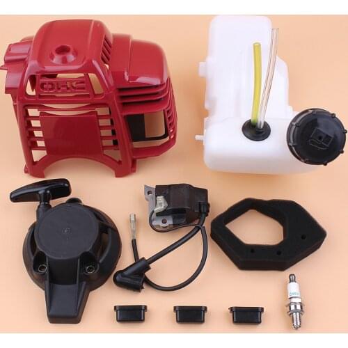 Cylinder Cover Starter Ignition Coil Fuel Tank Set For HONDA GX25 GX 25 25cc Gasoline Engine Motor Trimmer Brushcutter Mowers