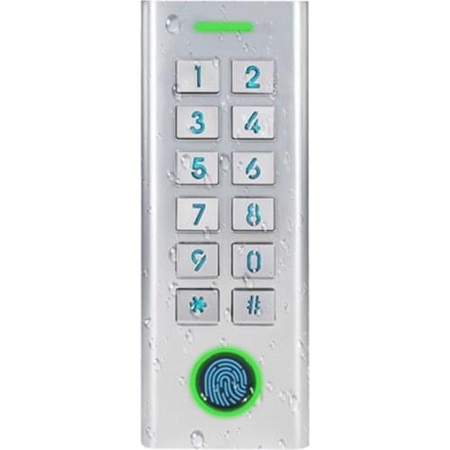 Metal Waterproof Fingerprint Access Control Lock with Keypad