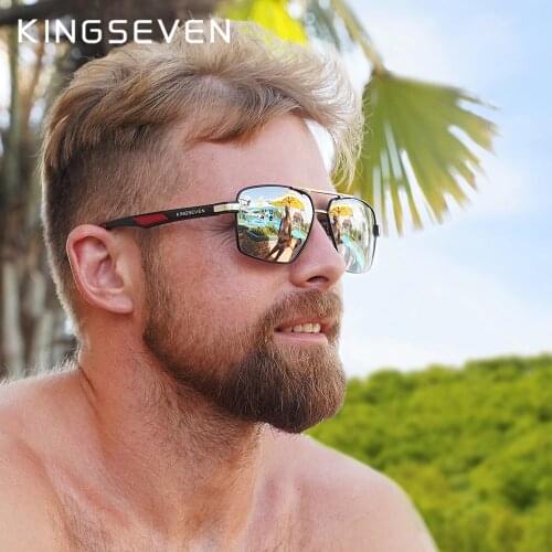 KINGSEVEN Brand 2020 DESIGN Men Classic Polarized Sunglasses Luxury Brand Sun Glasses For Driving Retro Oculos Male