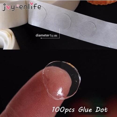 New Arrival 100pcs/lot Balloon Attachment 100 Glue Special Double-Side Adhesive Tape balloon sticks Craft Roller Stickers
