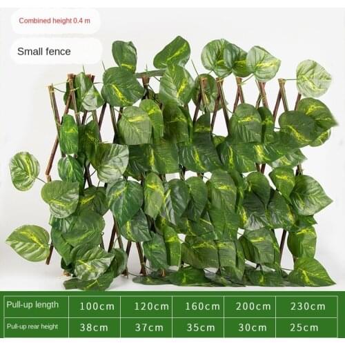 New Garden Plant Fence Artificial Artificial Green Leaf Privacy Screen Rattan Outdoor Hedge Garden Household Artificial Flowers