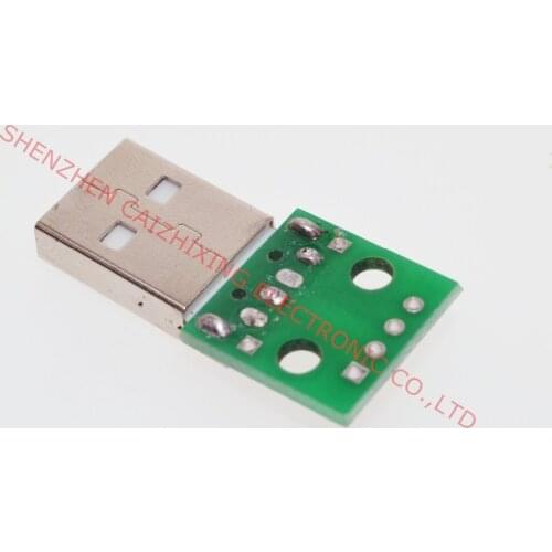 USB male to Dip 2.54mm in line 4P line power adapter plate mobile phone data line