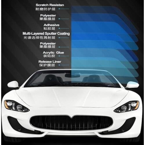 HOHOFILM 152cmx50cm Sputter 15%VLT Window Tint House/Car Glass Tint Black 99%UV Proof car accessories