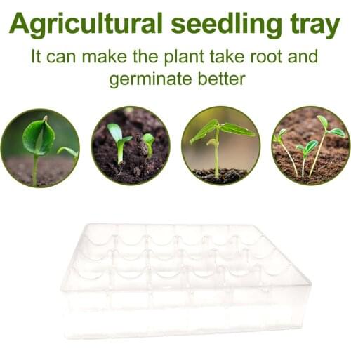Seed Sprouter Tray5/10Pcs Clear Plastic Seedling Germination Tray for Garden Home Office