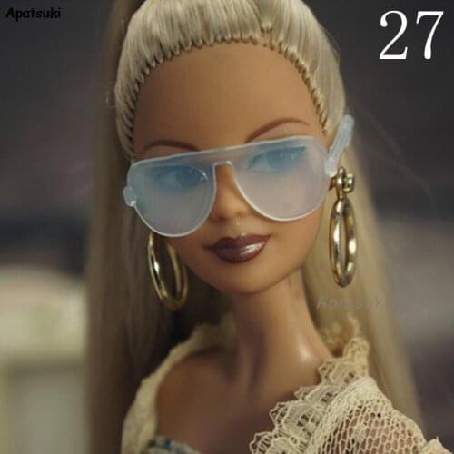 Transparent Plastic Sunglasses For Barbie Doll Glasses Eyeglasses For Ken Boy Dolls Decoration Dollhouse Accessories 1/6 Toys