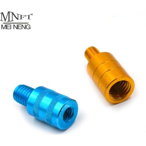 MNFT Fishing Rod Pod Connector M8/M10/M12 Screw Net Head Adapter Fishing Landing Harpoon Dip Net Rod Parts