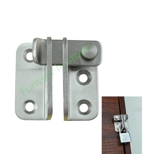 Thick stainless steel door latch/wardrobe/ bathroom bolt,more safe and strong,with lock hole,for Sliding Door,Hardware Locks