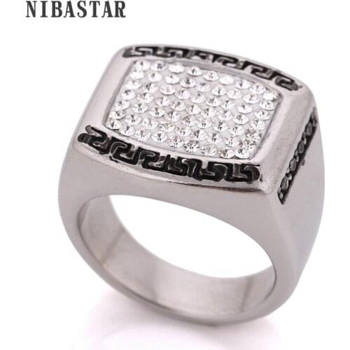 High Quality Multicolor Austrian Crystal Wedding Engagement Rings With Silver Plated Stainless Steel Jewelry