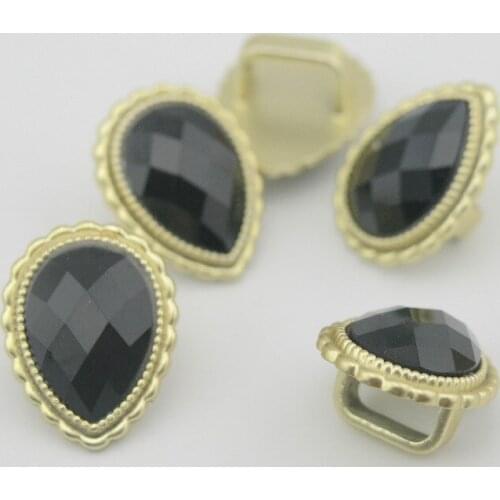 2 colors10 pcs/Lot 10.23x6.54mm Matte Golden Slider Spacer Snap With Glass-stone for Licorice leather bracelet