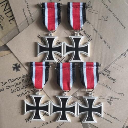5pcs/lot Germany 1939 Iron Cross 2nd Class with Ribbon World War 2 Military Decoration Deutschland Eisernes Kreuz II. Klasse EK2
