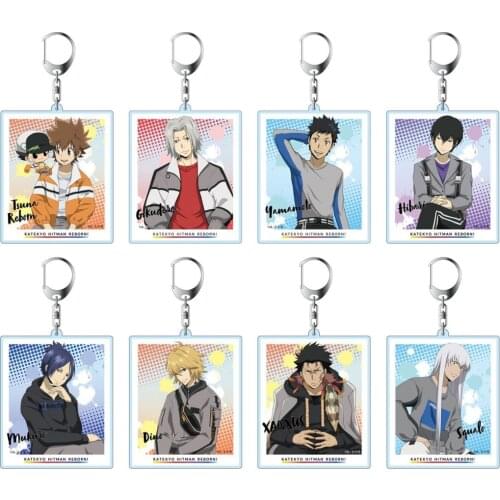 Anime Tokyo Revengers Sano Manjiro Hanagaki Takemichi Tachibana Naoto Square Acrylic Keychain Pendant Cute Keyring Decor Toy