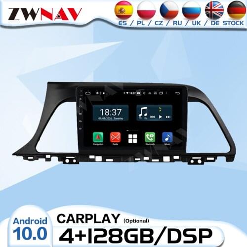Carplay 2 Din Android 10 Radio Receiver For Hyundai Sonata 2015 2016 2017 Car Audio Stereo Video Player GPS Multimedia Head Unit