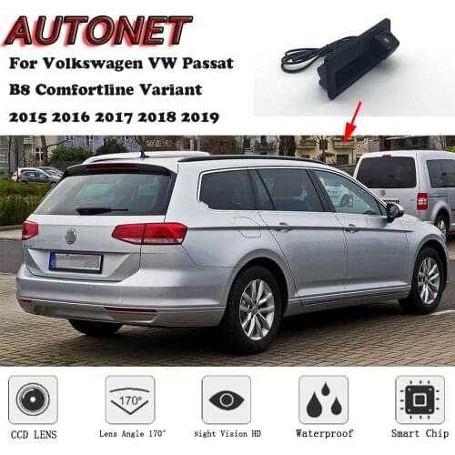 AUTONET CAR Trunk Handle Camera For Volkswagen VW Passat B8 Comfortline Variant 2015 2016 2017 2018 2019 Backup Rear View camera
