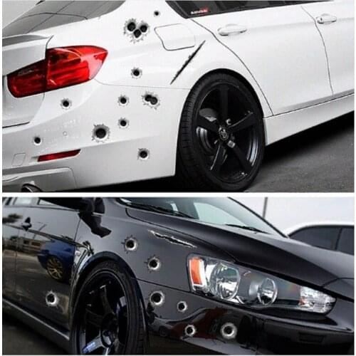 Car Sticker Bullet and Auto Sticker Wound Shaped 3D