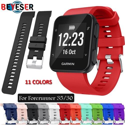 Colorful Sport Silicone Watch Strap for Forerunner 35 Wrist Strap Bracelet for Garmin Forerunner 30 Smart Watch Replacement Band