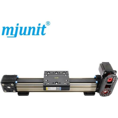 Mjunit two working positions with three axis module platform, non-standard synchronous belt guide slide for automatic position