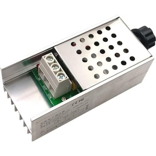 10000W SCR Electronic Voltage Regulator AC220V High Power Temperature Speed Adjust Controller Dimmer Thermostat +Outer Casing