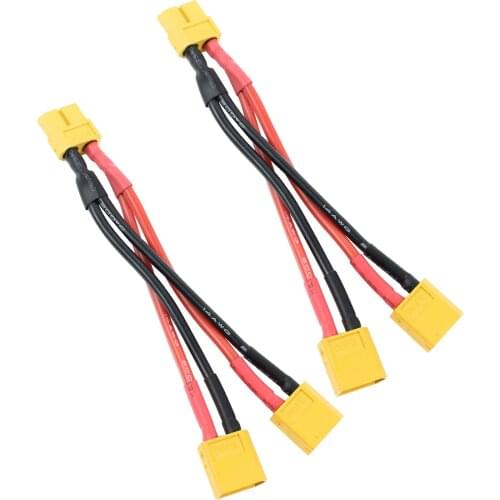 F16768 XT60 Phantom Toy Quadcopter Parallel Battery Connector Cable Extension Y Splitter