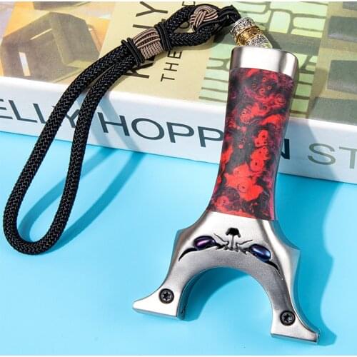 Hot TC21 titanium alloy DIY Slingshot Professional Design Super Quality Metal and Strength Combination Permanent Collection