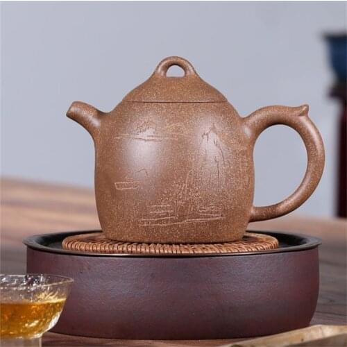 Yixing Handmade Ceramic Portable Teapot Purple Clay Kung Fu Kettle for Travel Creative Practical Household Tea Pot Tea Set