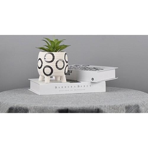 Creative ceramic flowerpot modern simple succulent planting potted indoor and outdoor balcony green plant pot desktop decoration