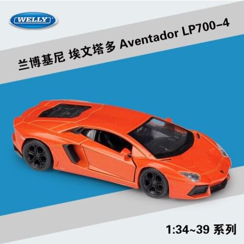 WELLY 1:36 AVENTADOR-LP700 Alloy Model Car Metal Model Vehicles With Box For Collectibles Gift